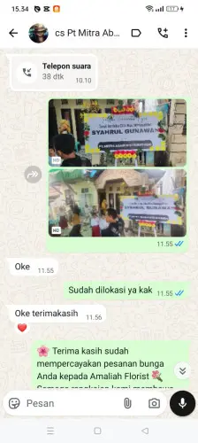 Testimonial Papan Bunga rangkasbitung timur