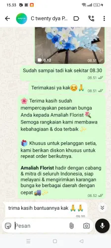 Testimonial Standing Flower rangkasbitung timur