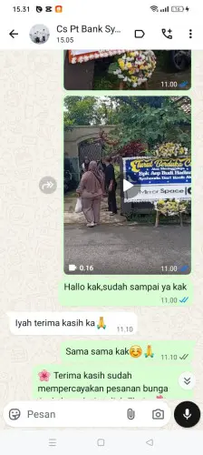 Testimonial Papan Bunga rangkasbitung timur